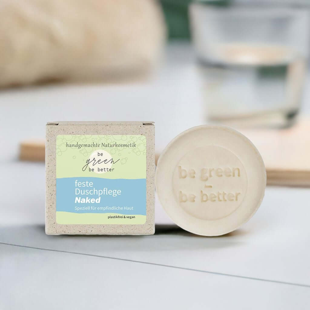 Feste Dusche BodyBar Naked mit Graspapier Karton