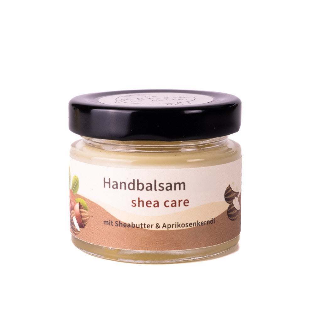 Naturkosmetik Handbalsam "SheaCare" in Glas mit Metalldeckel