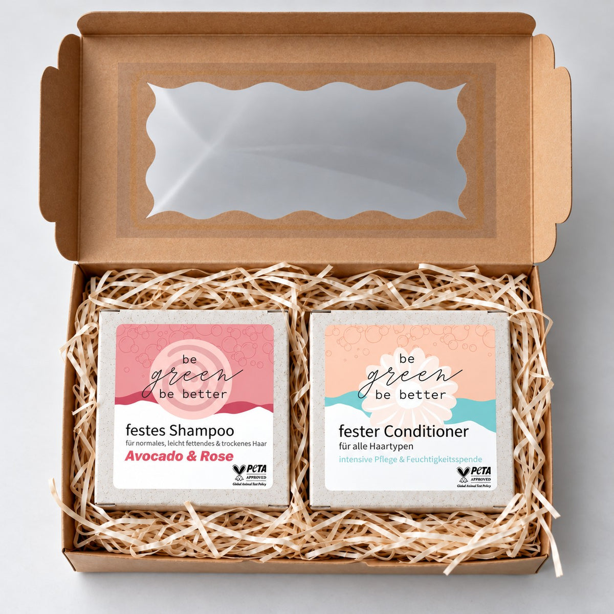 Geschenkset Shampoo und Conditioner für strapaziertes Haar