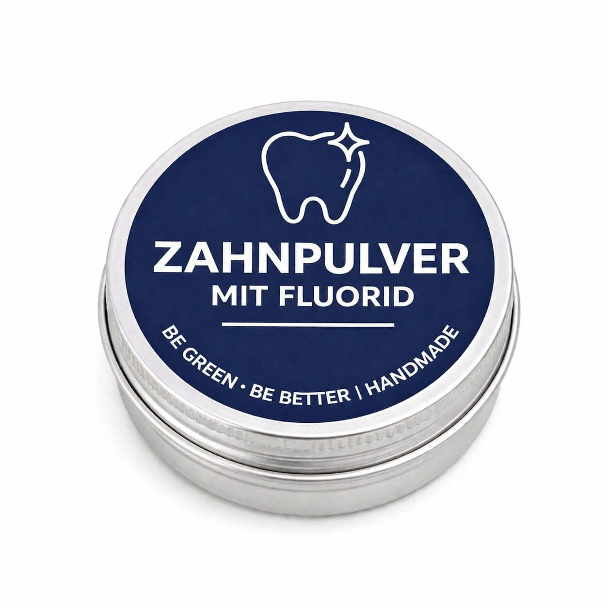 Outdoor Zahnpulver mit Fluorid für natürliche Zahnpflege beim Camping, Wandern und Reisen