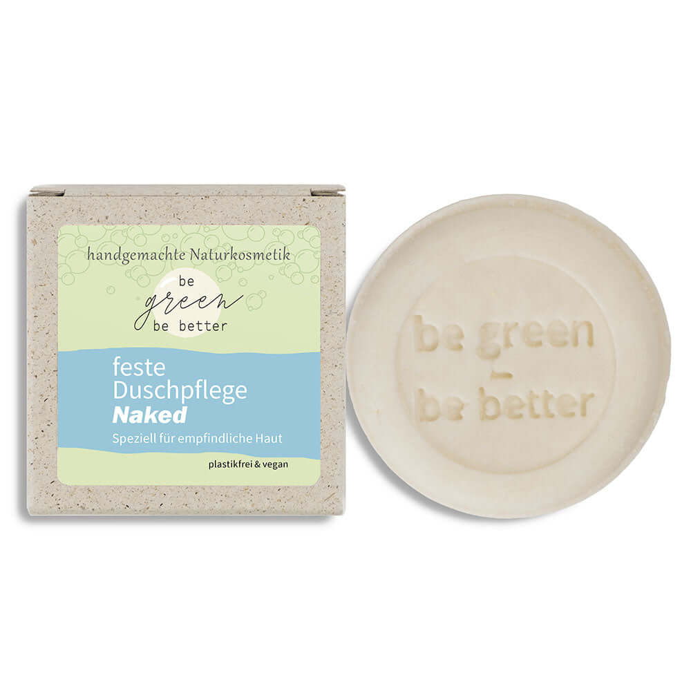 Feste Dusche BodyBar Naked mit Graspapier Karton